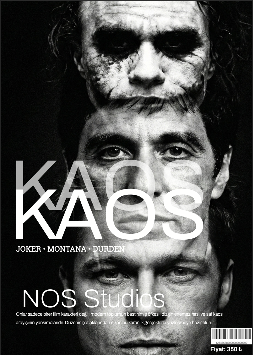 KAOS Dergisi — Kapak